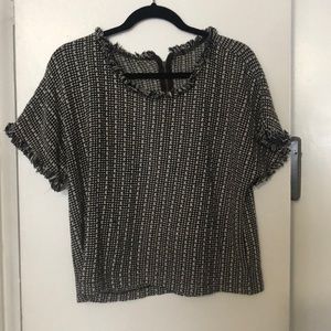 Black and White Plaid Shirt